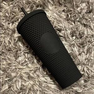 Matte black Starbucks tumbler